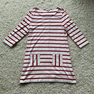Women's Kettlewell white & red striped tunic, Size M